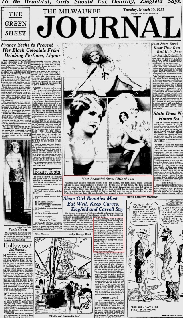 Milwaukee Journal, March 10, 1931 